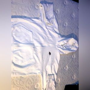 White Nike zip up